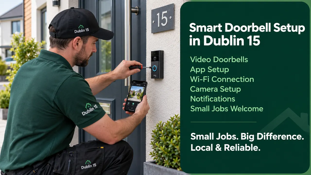 Illustrative image for smart doorbell setup enquiries in Dublin 15